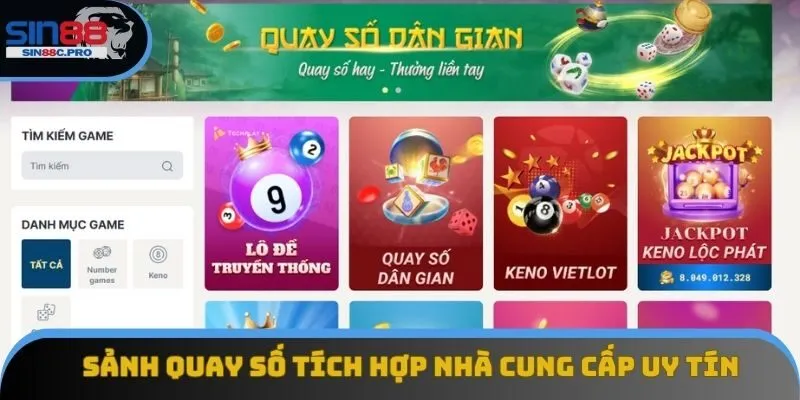 Sảnh quay số tích hợp từ các nhà cung cấp uy tín Sảnh quay số tích hợp từ các nhà cung cấp uy tín